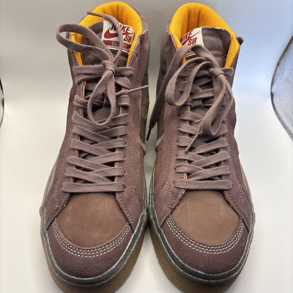 Nike SB Zoom Blazer Mid PRM Plus Brown Gum DV5468-200 Men's Skate Shoes Size 9.5 - Picture 2 of 14